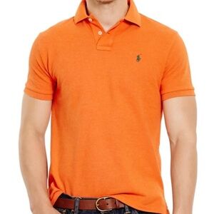 Polo Ralph Lauren orange short sleeve polo shirt size L
